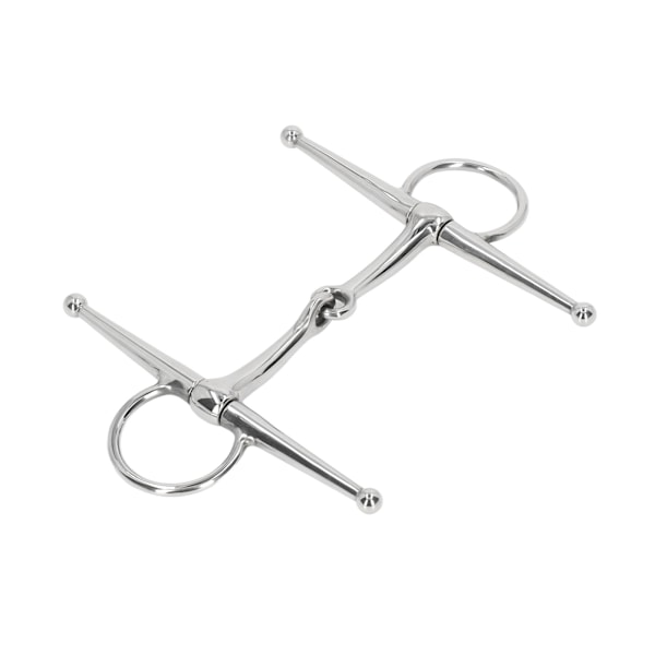 Full Cheek Heste Snaffle Bid Rostfrit Stål Ring Farm Jointed Bits til 125 mm Hestemund