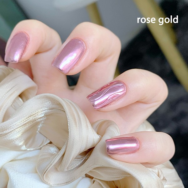 6 Färg Krom Glitter Powder Nail Mirror Powder Metallic Nail Art Powder Mirror Powder Holographic Nail Powder