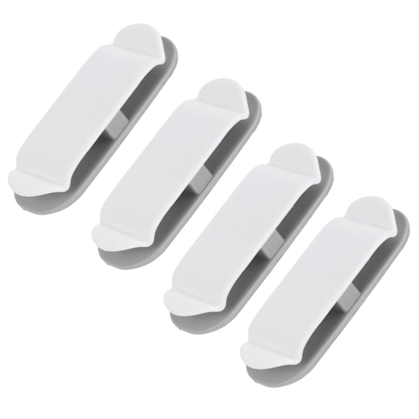 4 stk Kabelholdere Klips Multifunksjonell Datakabel Wire Wrapper Organizer for Hjemmekontor
