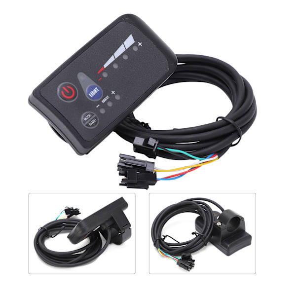 24V sähköpyörän ohjauspaneeli LED Power Display 810 Instrument LCD sähköpyörämoottorin nopeuden ohjaukseen