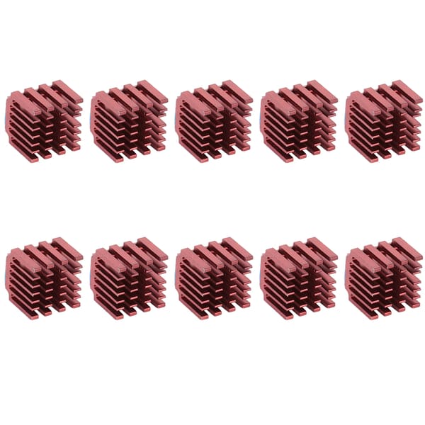 10 stk/sett kjøleribbe for stepper motordriver for 3D-printer TMC2100/TMC2208 stepperdrift
