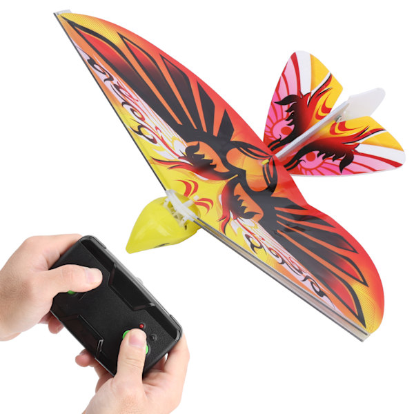 RC Flygende Fugl Leke Høysimulert 2,4 GHz Fjernkontroll EBird Barneleke for Barn (Oransje)