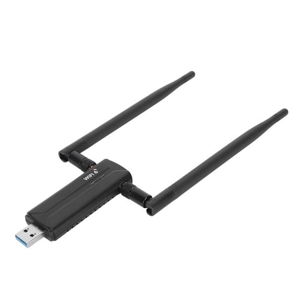 USB 3.0 WiFi6E AX5400M WiFi-adapter 802.11AX Tri-band 6GHz 5GHz 2,4GHz Dobbelt 6dBi-antenner trådløs netværksadapter