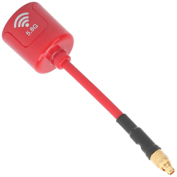 5.8Ghz MMCX 2.8dbi RHCP Høj Gain Lang Antenne til FPV Racing Drone RC Dele Rød Lige