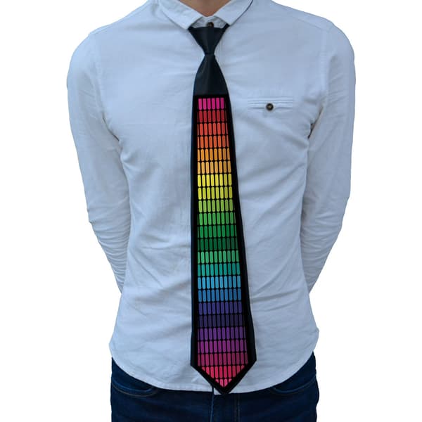 LED-belyst slips, tøjsæt, unisex, perfekt til fester og karnevaler.