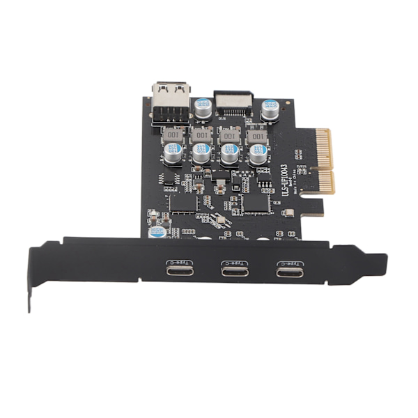 PCIe - Type C laajennuskortti USB3.2 20Gbps Dual Chip 19Pin liitin PCIe ohjain kortti Win 7 8 10 työpöydälle