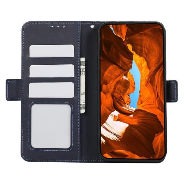 ABEEL mobilskal kompatibelt med Xiaomi 17 Pro Max konstläder RFID-skydd - Blå