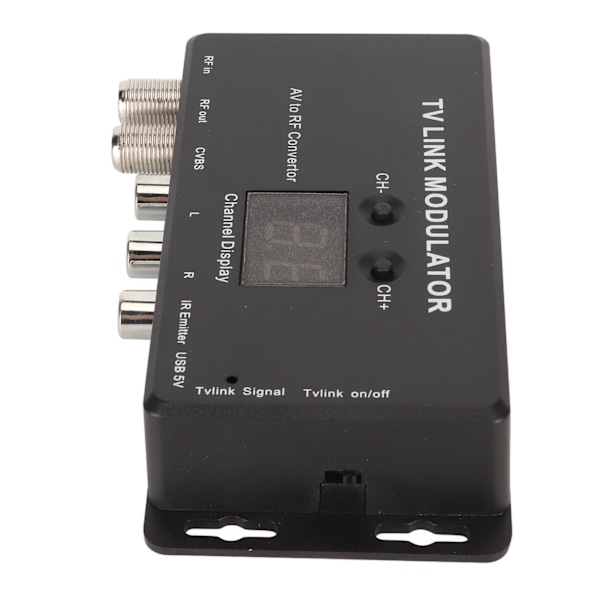 【NX】TV Link Modulator Justerbar Støtte PAL NTSC AV til RF-omformer med USB-ladekabel for A V-kilde dekoderbokser