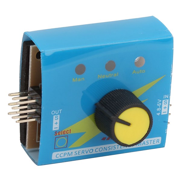 3-kanals multiservotester RC-motor ESC-testing med trinnindikator DC 4,2-6,0V