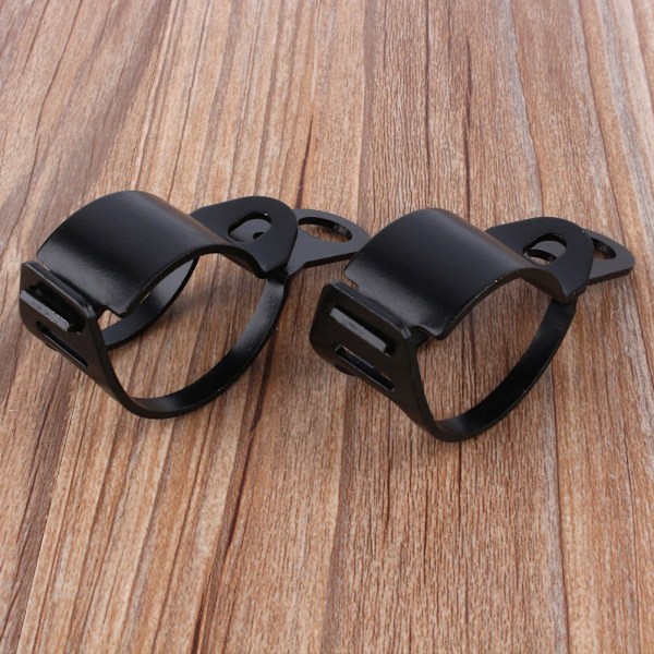 Motorcykel Blinkers fäste 30-43mm Gaffel Omplaceringsklämmor Svart HNH