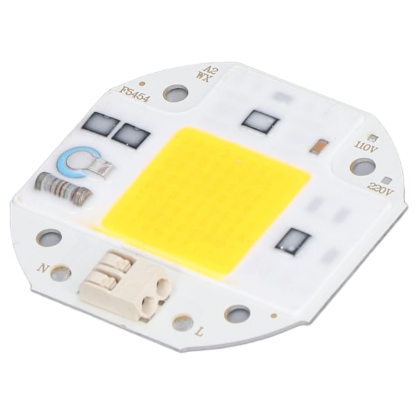 COB Lamp Bead High Power LED Chip Hög Ljusstyrka COB Light Emitter Drive Free för gör-det-själv-belysning 110V50W Varmvit 2800K‑3500K