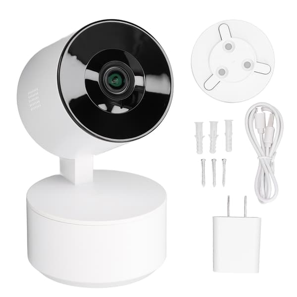 Smart sikkerhetskamera WiFi 1080P nattesynsfunksjon trådløst roterende kamera for barn 100-240V US-plugg