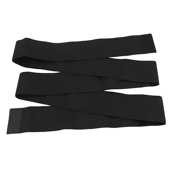 Midjeträningsbälte Nylon Justerbar Elastisk Svart Magomslag Slankkroppsformare för kvinnor 5M
