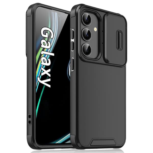 Mobile Phone Case Compatible with Samsung Galaxy S26 Plus PC + TPU with Camera Protection - Black