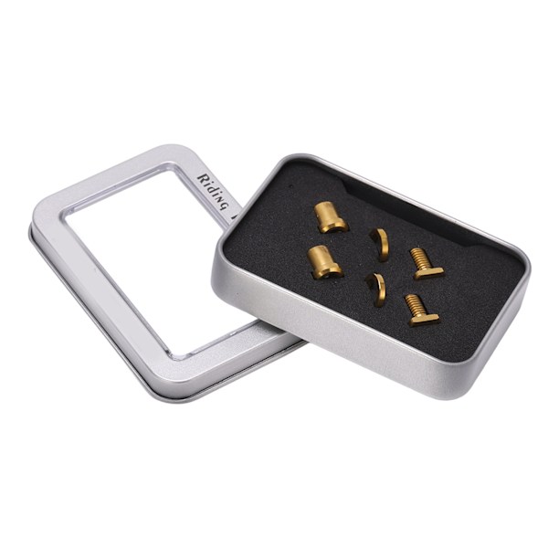 RISK 6 stk/boks Titanium Alloy Bolt Kit for Shimano Sykkel Oppgraderingsdeler Gull (6 stk/boks)