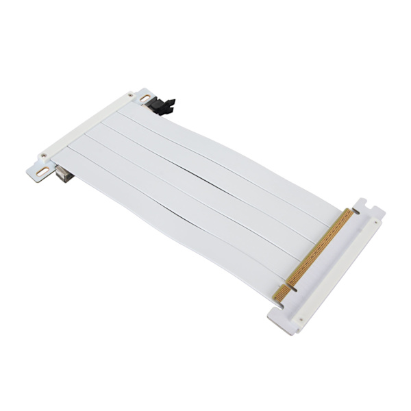 PCIE 4.0 X16 Riser-kabel Højhastigheds fleksibel dobbeltsidet 180 graders GPU-forlængerkabel til RTX 4090 til RX 7900 XT Hvid 20 cm / 7,9 tommer