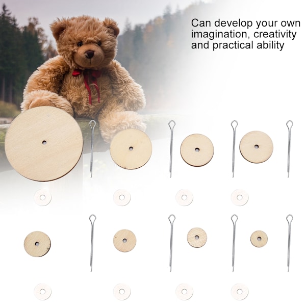 Træledforbindelser til hjemmelavet bamse Drejelig DIY Scrapbooking Materiale Håndværk