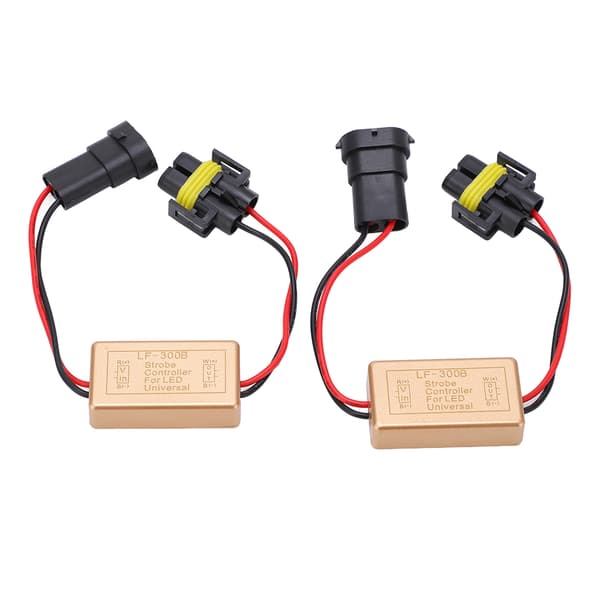2 stk Flash Strobe Controller 50W God Varmemotstand 3 Lampetyper Blits Strobe Controller Flasher Modul Kompatibel med tåkelys