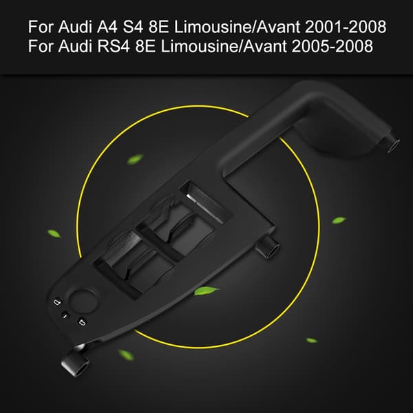 Bilrudeafbryderpanelbeklædning til Audi A4 B6 B7 RS4 2001-2008 8E1867171B Sort