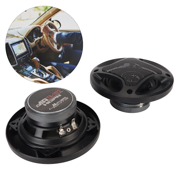 Bilstereo Coaxial Högtalare 2st 250W Allround Stereo Högtalare Passar Alla Bilsystem