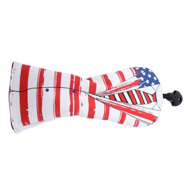 Golfklubbs Huvudskydd Golf Putter Driver Huvudskyddsskydd Amerikansk Flagga för Golf Driver