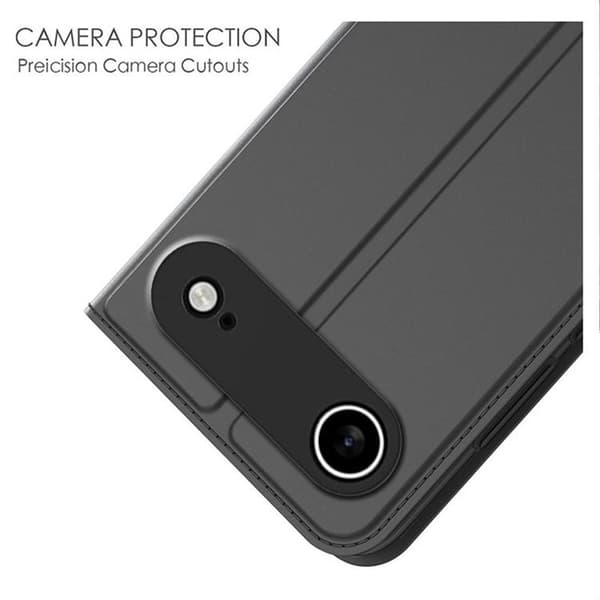 Kompatibel med iPhone Air Plånboksfodral med Stativ Svart 67