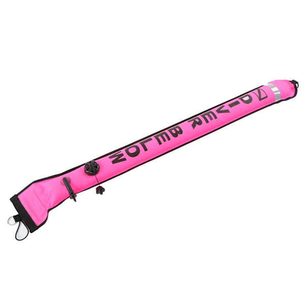 120x15cm Dykkeoverflatebøye Høy Synlighet Oppblåsbar Overflatebøye Signalrør Rosa