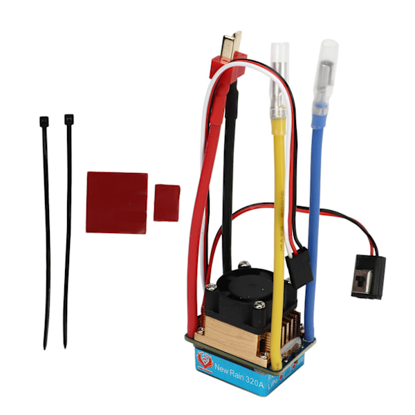 320A Dobbeltrettet Bidirektionel Børstet ESC med Blæser 3A 5V 3 Tilstande Vandafvisende Universal Flere Beskyttelser RC Båd ESC 1 til 1