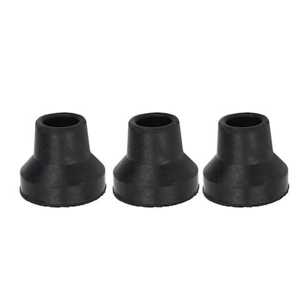 10 st käppspetsar Gummihalkbeständighet Slitstarka gåkryckspetsar för standard- och hopfällbara käppar 16 mm/0.63in