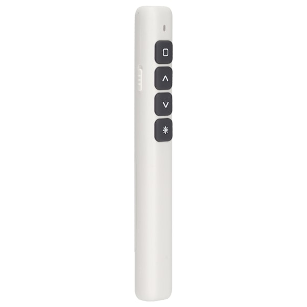 Presentation Clicker Integrerad magnetisk design Ergonomisk stabil Fjärrkontroll Sida Vridning Penna för möte Undervisning Vit