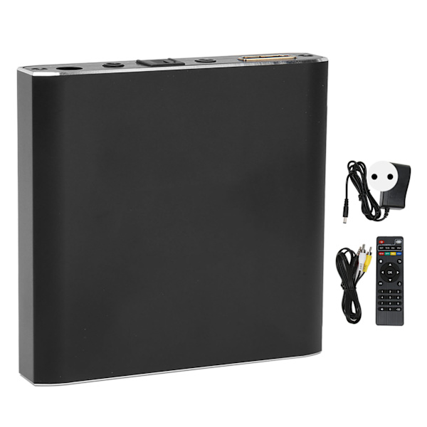 4K Media Player UHD 30fps Video Bilde Musikk Mini HD Multimedia Interface Auto Play Loop Funksjon Media Player 100‑240V EU-kontakt