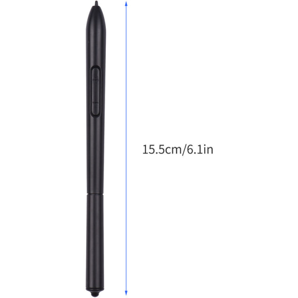 Batterifri stylus 8192 trycknivåer kompatibel med VINSA VIN1060PLUS/T608 svart grafikplatta, modell: svart