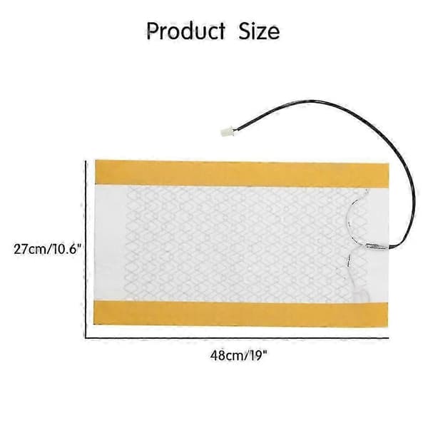 st 12V karbonfiber oppvarmede bilputer vintervarmeputer