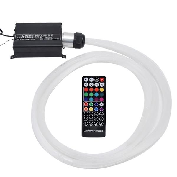 RGBW fiberoptisk lampe med 40-knappers fjernkontroll Star Taklampe Kit for KTV Bar Innredning 100-240VUS