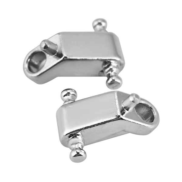 2PCS Roller String Tree Retainer med skruvtillbehör för elgitarrbas (silver)