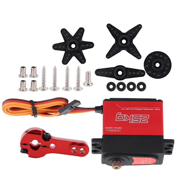 QY3225 25KG vattentät metallutrustning digital servotillbehör Passar för 1:8/1:10 RC-bilbåt