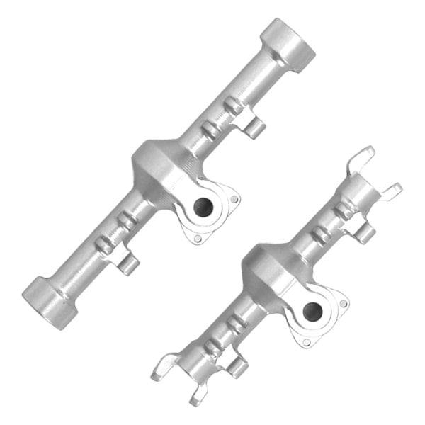 CNC-alumiiniseos etu- ja taka-akseli kotelo Axial SCX24 1/24 RC-simulaatiomalliautolle Silver