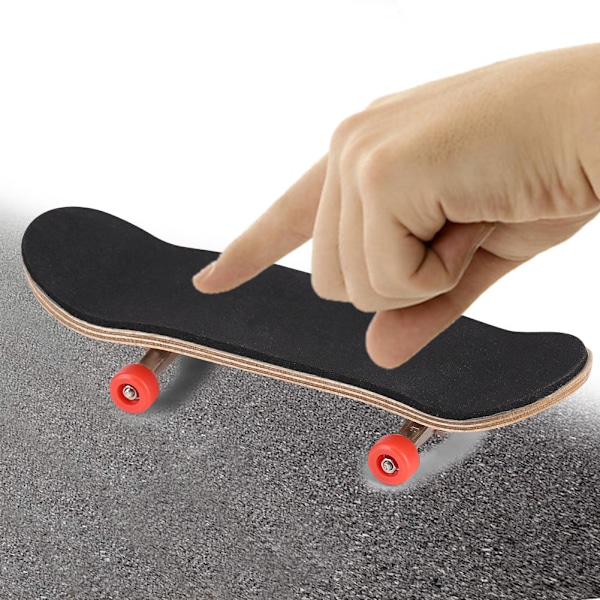 1st Lönn Trälegering Gripbräda Finger Skateboards med låda Minska trycket Presenter Röd