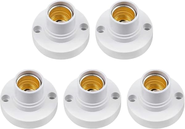 st E14 lampeholder, e14 Edison skruelampeholder, plast taklampefot julegave