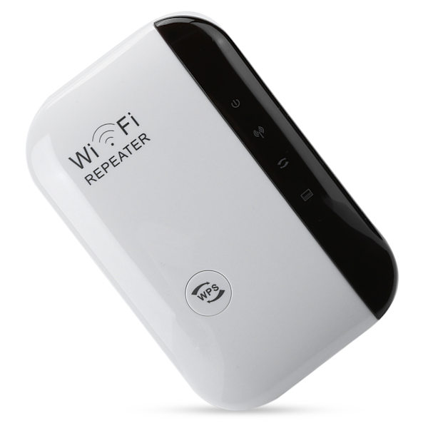 Repeater WiFi-signalförstärkare 300M Ethernet-port Väggfäste vit för WPS-knapp (100-240V) (AU-kontakt)