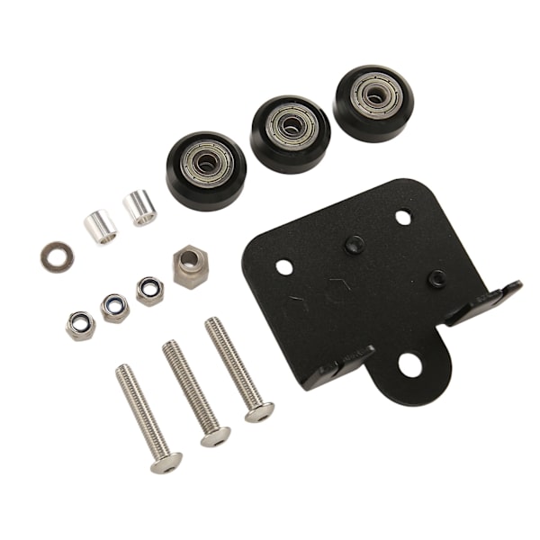 3D-ekstruder bakstøtteplate med remskive, ekstruderende bakplate for Ender 3 3s 3 Pro CR 10 CR 10S S4 S5-serien 3D-skrivere