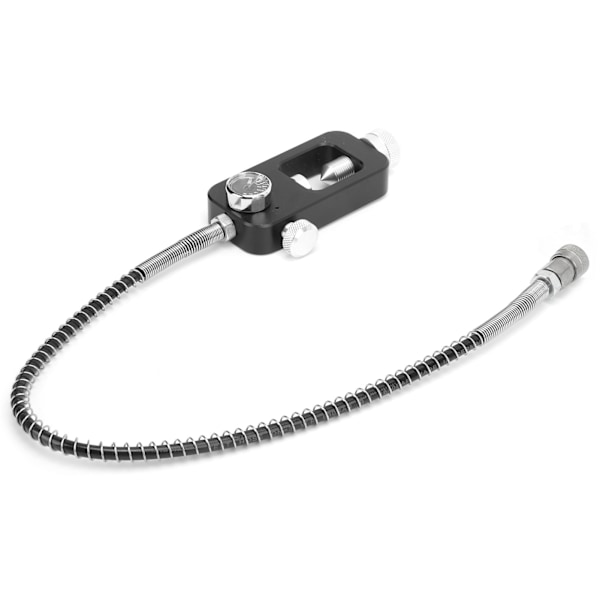 DIDEEP 8 mm Scuba Adapter fra stor tank til lille cylinder med trykmåler til 0,5L/1L Black