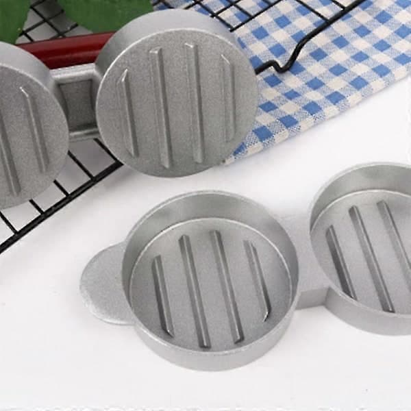 Mini Hamburgerpress Non-Stick 3-spårig Liten Biffpress Trippel Köttformare Maskin Kött Kitc