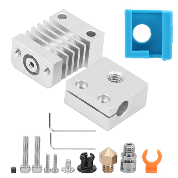 Oppgraderingssett for 3D-skriverekstruder for Ender-3 CR-10 Hot End-tilbehør varmeblokk