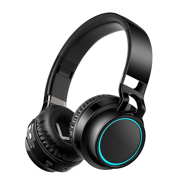 Bluetooth kuulokkeet, taitettavat langattomat Bluetooth kuulokkeet korvan päällä black