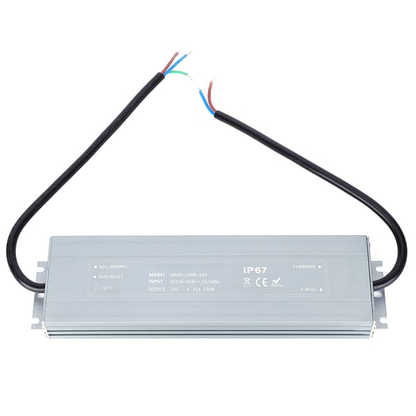 HRUW-100W-24V Bryter Strømforsyning IP67 Vanntett LED Driver Transformator 100-240VAC