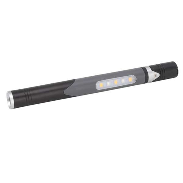 Kynä Taskulamppu USB Lataus 3 Valonlähdettä LED-siru Clip-suunnittelu Erittäin Käytännöllinen Kynä Valo Taskulamppu Korjaukseen Sairaalaan Musta
