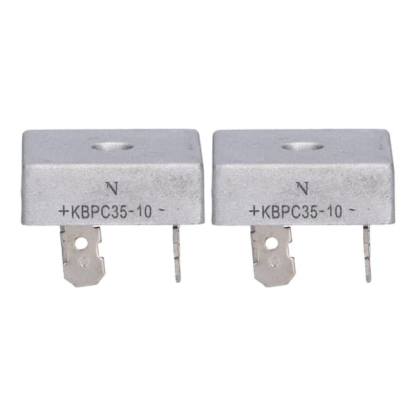 2 stk. Bro Likretter Diode 4 Terminal Tilbehør for Bensin Generator KBPC3510