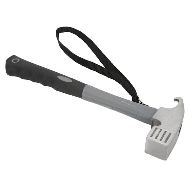 Camping Hammer Heavy Duty Bärbar Multifunktion Camping Tält Hammer med Puller Anslutningssladd för Outdoor Black