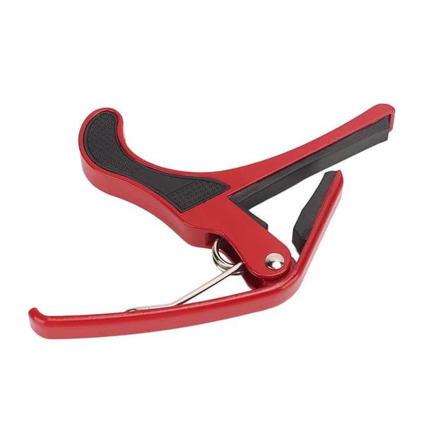 Gitarr Capo Alloy Quick Release Elgitarr Capo Set med 2 ST Guitar Picks Kompatibel med Banjo Mandolin Red